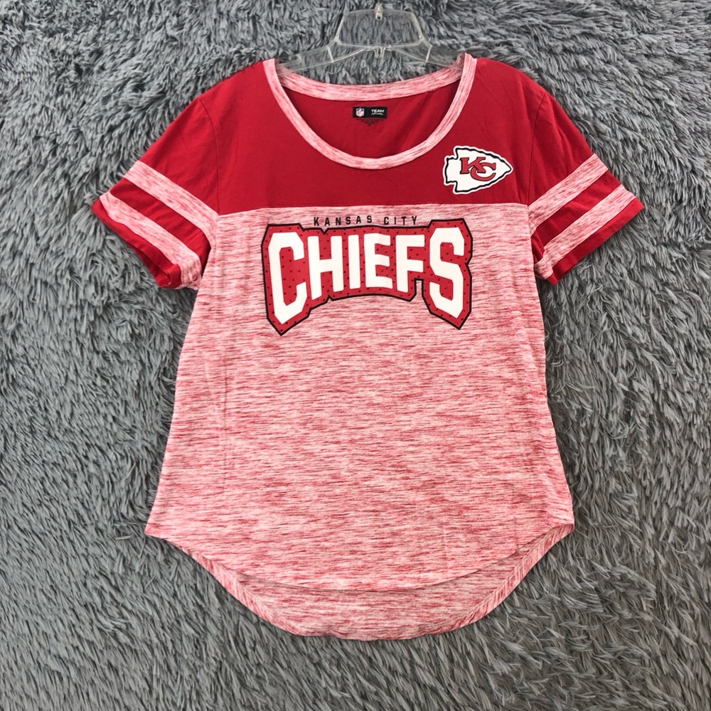 Kansas City Chiefs Shirt Womens 2xl NFL Team Football Embellished Red White